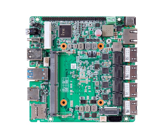 PNM-5210 - 12x12cm深夜免费视频主板 - N100/N305迷你主板2.5g 4网6串口工业自动化视觉检测poe迷你电脑主机深夜免费视频机主板